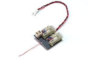VILOGARC 2.4G 4CH/5CH/6CH/7CH Mini Receiver Support DSM2/ DSMX Protocol Built-in Brushed/Brushless ESC Regulator (RX244)