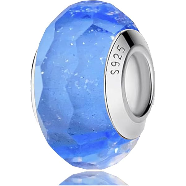 Colgante De Mariposa De Cristal De Murano Azul Para Mujer