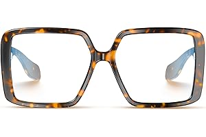 VISOONE Oversized TR90 Blue Light Blocking Glasses Fashion Accessories Non Prescription for Women Harvard