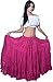 Wevez Women's Gypsy 25 Yard Solid Color Cotton Skirt