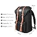 Travel Laptop Backpack, PRASACCO Outdoor Hiking Dayback Water Resistant Anti Theft 17inch Business Computer Bag, College School Backpack for Men Women, Black