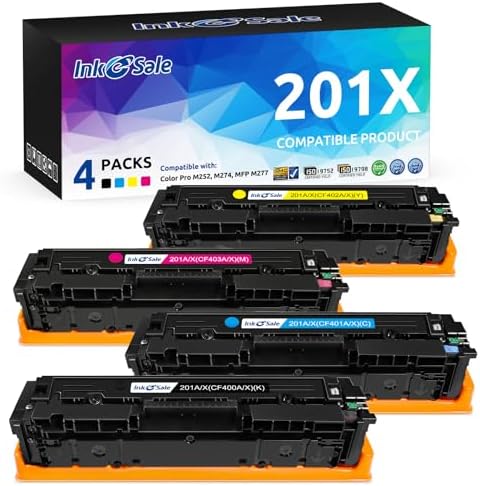 TRUE IMAGE Compatible Toner Cartridge Replacement For HP 201X CF400X 201A CF400A M252 Color Laserjet Pro MFP M277dw M277 M277n M277c6 M252dw M252n Ink Printer (Black, 2-Pack) Price In Saudi Arabia
