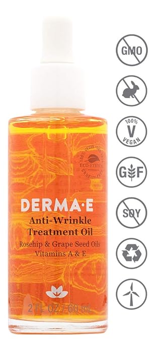 DERMA E Anti-Wrinkle Treatment Oil with Vitamin A and Vitamin E 2oz