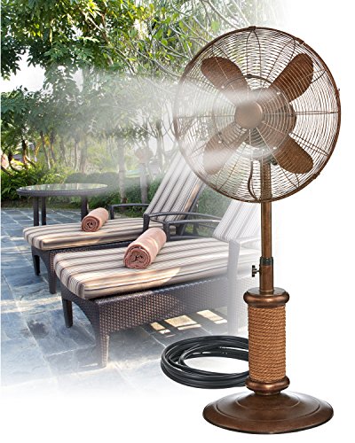 Indoor / outdoor misting floor standing pedestal 18   f…