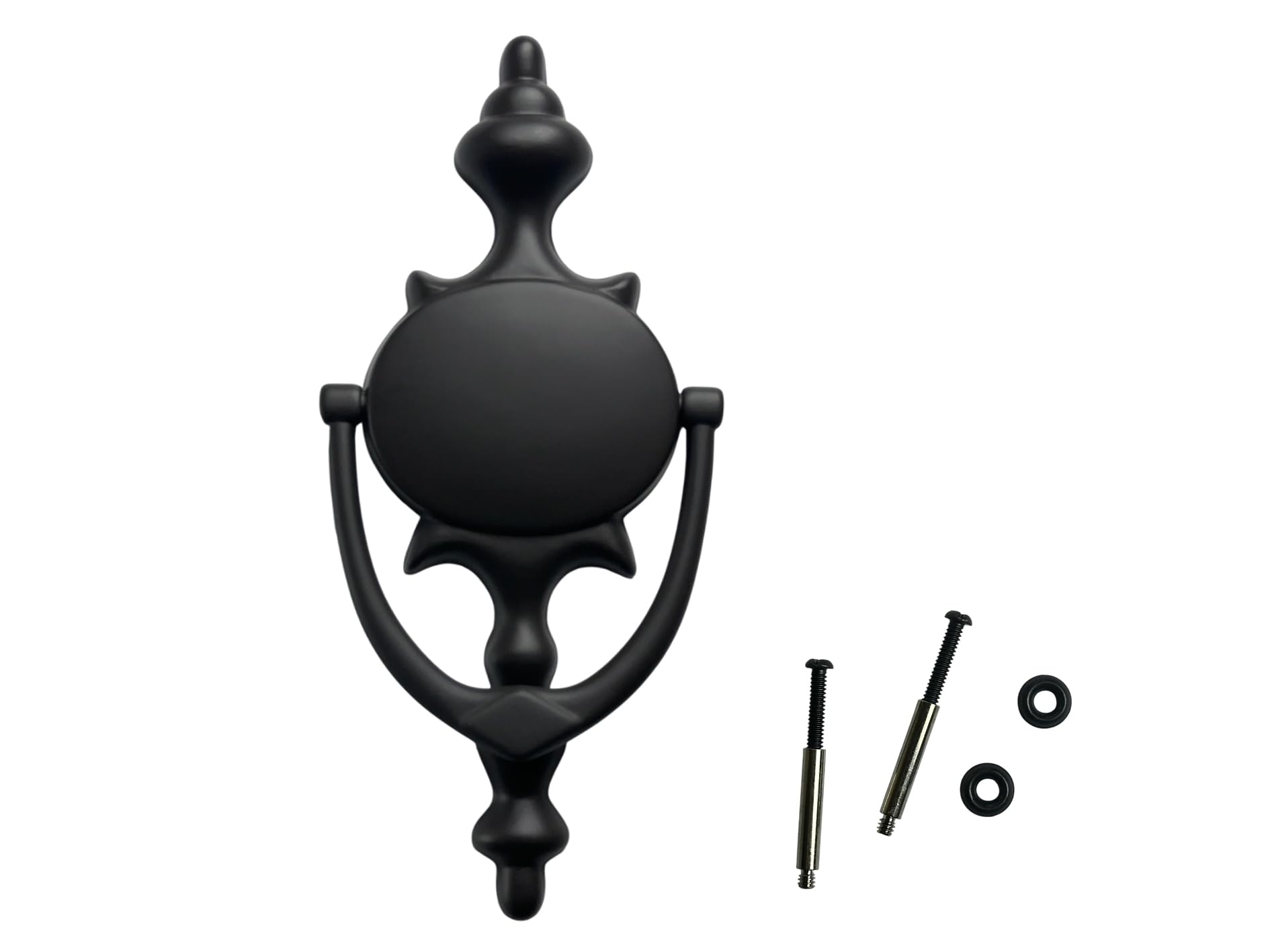 QCAA Solid Brass Door Knocker, 7-3/4", US10B ORB Oil Rubbed Bronze, 1 Pack, Made in Taiwan