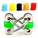 Fidget Toys for Sensory Kids - Flippy Chain Fidget Toy + 20 Colorful Silicone Rings - Fidget Toys for Adults / Fidget toys for ADHD / Anxiety