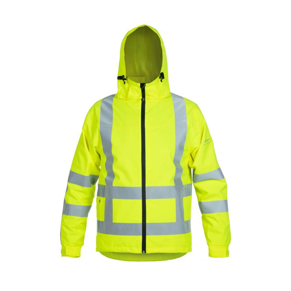 Hydrowear Boston 021000FY-XL Simply No Sweat Light High-Vis Parka, Hi-Vis Yellow, Size XL
