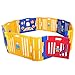 LAZYMOON Baby Playpen Kids 8+4 Panel Safety Play Center Yard Home Indoor Outdoor Fence