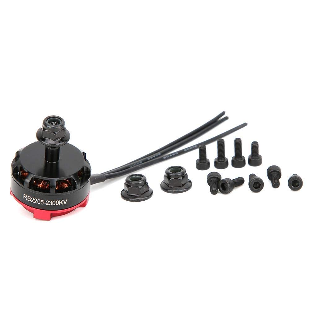 RC Brushless Motor, RS2205 2300KV 2205 CW/CCW Brushless Motor Quad Drive Motor for RC Racing Car Accessory (Red)
