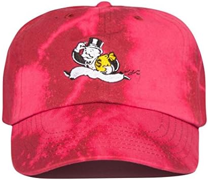 Monopoly Money Bag Dad Cap - Bleached Hat Red