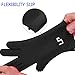 LP Silicone Heat Resistant Grilling BBQ Gloves (Pair) for Cooking Camping Baking Smoking Potholder Fireplace Black