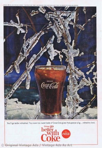 1964 Coke "things go better with coke" icecles Vintage Ad