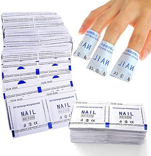 Meiyuan 50Pcs/Set Gel Polish Remover Pads, Nail Gel Remover Wraps Acetone Pads Foil Wraps Nail Art Cleaner 50 Pcs Gel Polish Remover Pads Foil Nail Art Cleaner DIY Manicure Accessories