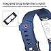 iGK For Fitbit Charge 2 Bands, Adjustable Replacement Bands with Metal Clasp for Fitbit Charge 2 Wristbands Classic Edition Navy Large