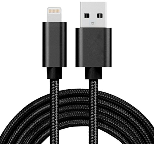 PowerUp iPhone Charger, Apple Certified Lightning Cable, 6  Charger Cord, Black