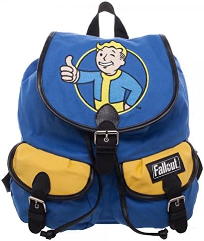 Fallout 4 Vault Boy Embroid. Patch Logo Knapsack Back Pack Book Bag New Licensed