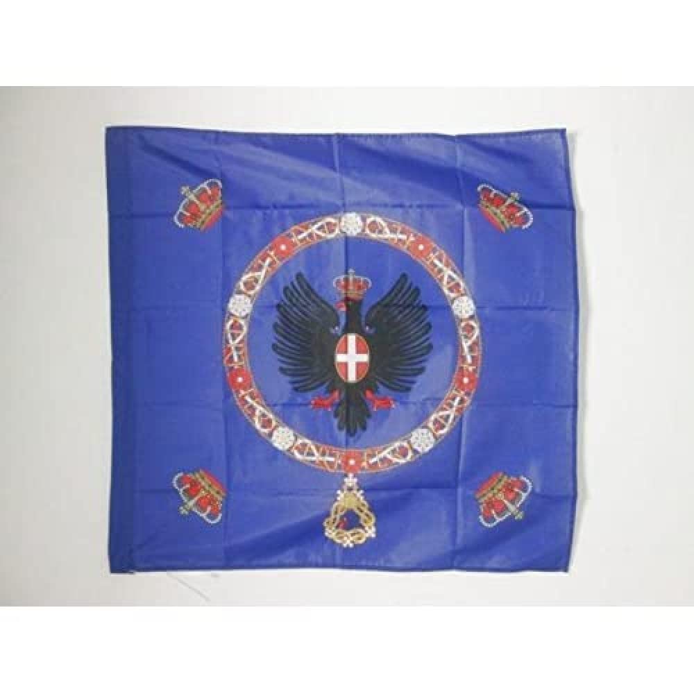 AZ FLAG - Royal Standard of Italy 1880-1946 Flag - 3x3 Ft - 100% Polyester Italian kingdom Banner with Sleeve - Fade Resistant - Vivid Colors - 3' x 3' Feet - 90x90 Cm