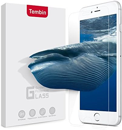 Tembin Tempered Glass Screen Protector,3D Nanometer Screen Guard,High Definition Film Protection Ultra-clear 9H Hardness Anti Fingerprint &amp; Anti Glare Case Friendly for iPhone 7 8 Plus [2 Pack]