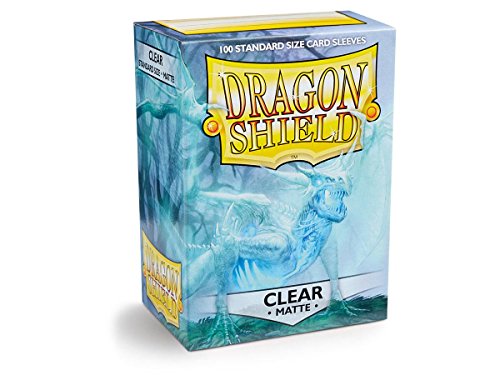 Dragon Shield Matte Clear Standard Size Card Sleeves Display Box [10 packs]