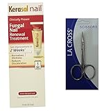 Kerasal Nail Fungal Nail Renewal Treatment 10 milliliter with Nail Scissor