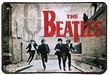 ERLOOD The Beatles Distressed Look Metal Tin Sign,12