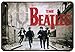 ERLOOD The Beatles Distressed Look Metal Tin Sign,12" X 8"