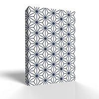 signwin-Canvas Wall Art-White Glaze and Blue Pattern -Canvas Prints Home Artwork Decoration for Living Room,Bedroom - 12x18 inches