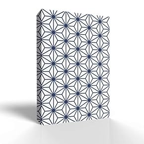 Canvas Wall Art-White Glaze and Blue Pattern -Canvas Prints Home Artwork Decoration for Living Room,Bedroom - 12x18 inches
