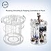 SONGMICS Large Makeup Organizer 360 Degree Rotating Cosmetic Storage Countertop Adjustable Shelves Brushes Lipsticks Cleaners, Clear UJMU15T