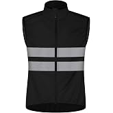 Graunton Cycling Vest for Men, Reflective High Visibility Bike Vest, Lightweight Packable Gilet, Full Zip Sleeveless Pocket