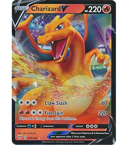 Charizard S Charizard V 153/172 Brilliant Stars - Ultra Rare Full Art Pokemon Card Charizard S Charizard V 153/172 Brilliant Stars - Ultra Rare Full Art Pokemon Card