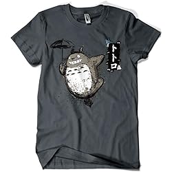 Camisetas La Colmena-1087-Parodia Totoro - Flying with my Neighbor (Dr.Monekers)