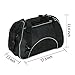 BENCMATE Soft Side Pet Carrier Travel Bag for Small Dogs and Cats Airline Approved Under Seat Black