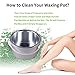 Wax Warmer Hair Removal Waxing Kit with Digital LCD Display and Temperature Control Painless Self Home Waxing for Women Men, Body,Armpit,Bikini,Eyebrow,Face