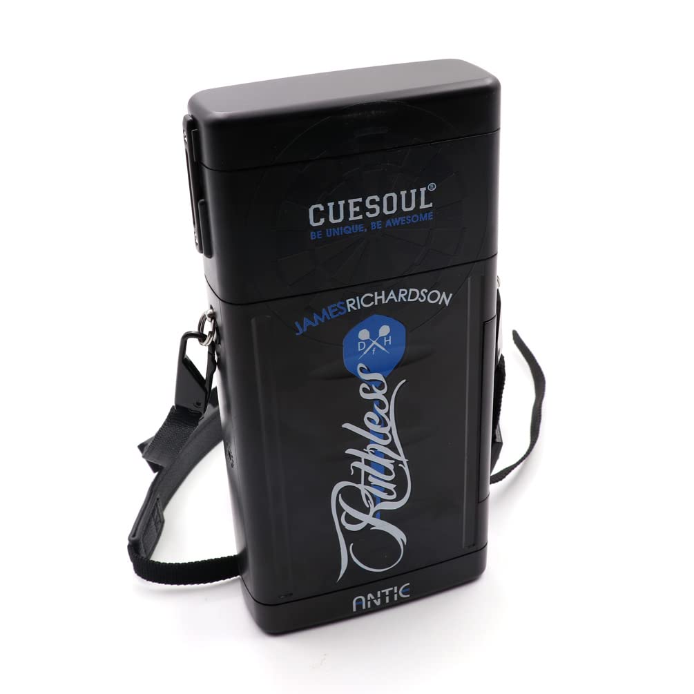 CUESOUL ANTIE Hard Dart Case,Holds 6 Steel Tip Darts/Soft Tip Darts & Extra Accessories,with Flags Design,Durable Use(CSDA-BH01-JR)