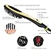Priksia Hair Straightener Brush Ceramic Heating Hair Straightening Irons brush Anti Scald,Static, Detangling and Silky Straight (Black)
