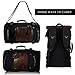 ibagbar Canvas Backpack Travel Bag Hiking Bag Camping Bag Rucksack Black Large