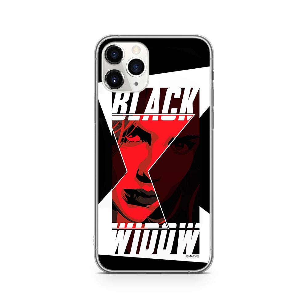 ERT GROUP mobile phone case for Apple Iphone 11 PRO MAX original and officially Licensed Marvel pattern Black Widow 012 optimally adapted to the shape of the mobile phone, case made of TPU