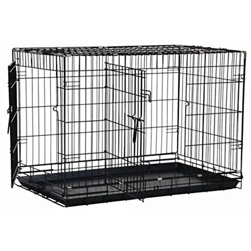 Precision Pet Products Two Door Great Crate Wire Dog Crate, 36 Inch, For Pets 50-70 lbs, With 5-Point Locking System