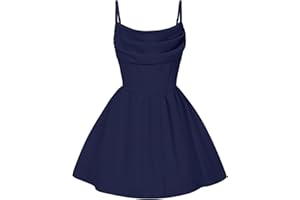 EXARUS Girls Spaghetti Strap/Long Sleeve Formal Dress Teen Holiday Party Dance Tween Winter Prom Ruched Ruffle Dresses