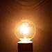 Simba Lighting Small Globe G16.5 Round Bulb 40W E12 Candelabra Base (10 Pack) for Chandelier, Ceiling Fan Light, Decorative Vanity Lights, Wall Sconce, Clear Glass 110V 120V, 2700K Warm White Dimmable