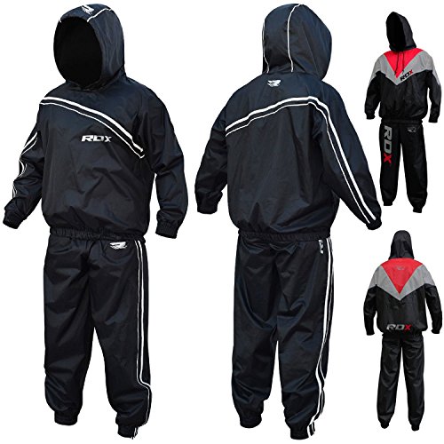 RDX Non Rip MMA Sauna Sweat Suit Track Weight Loss Slimmimg Fitness Gym Exercise Training