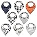 Baby Bibs Bandana Drool Bibs for Boys and Girls Drooling and Teething By Allinne, Unisex Gift Registry Baby Shower, Organic Cotton, Polyester Fleece, Hypoallergenic,Soft and Absorbent, TRIPLE LAYERED