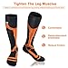 Tutast Mens Dress Socks Funny Socks Christmas Colorful Novelty Patterned Crew Socks for Men Women US Size 7-13 (ORANGE L)