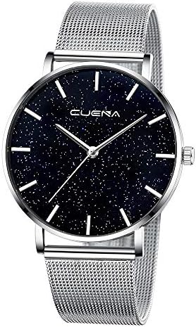 Womens Quartz Watches, Miss Fortan Clearance Lady New Starry Sky Analog Wrist Watch Female Watches on Sale Watches for Women,Round Dial Case Stainless Steel Mesh Magnetic Band Bracelet Wristwatch