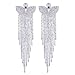 Butterfly Tassels Dangle Wedding Earrings for Women or Bridesmaids Bling Earring, Austrain Crystal Earrings For Girl or Bride M&M Jewelry minmin