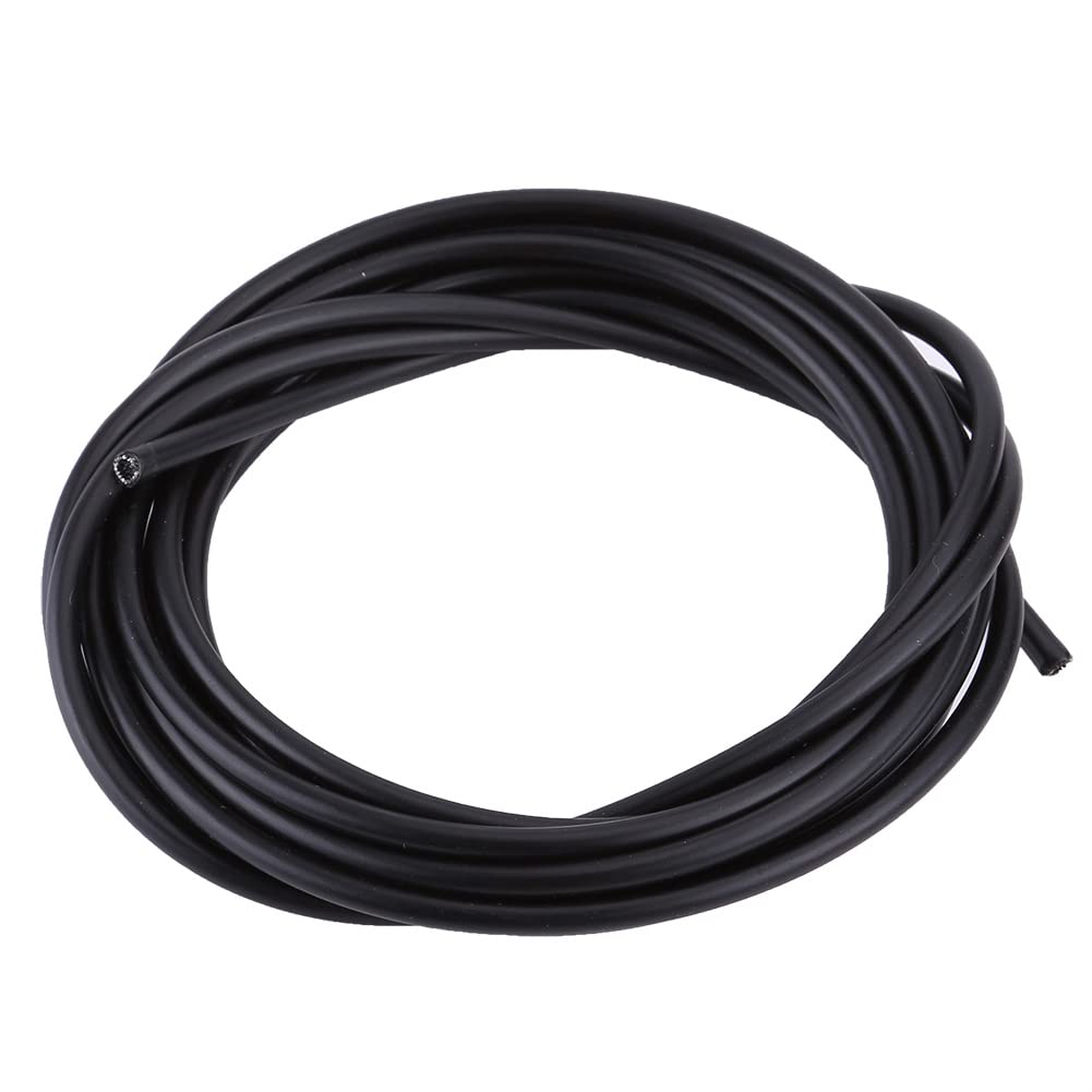 Omabeta Bicycle Gear case, Long Rubber Outer Tube, Bicycle Gear Wires, Bicycle Cable, Steel Wire Cable for Road Bike, Mountain Bike, (Black)