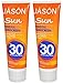 Jason Sun Mineral Natural Zinc Oxide Sunscreen SPF 30 with Shea Butter and Jojoba Oil, 4 Oz. (Pack of 2)