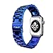 Apple Watch Band Series 2 Series 1, J&D [Luxury Series] 42mm Apple Watch Series 2 Series 1 Stainless Steel Replacement Strap with Metal Clasp Adapter for Apple Watch 42mm Series 2&1 - Blue