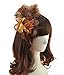 Removable Fascinator Hair Clip Feather Wedding Headwear Bridal 1920s Headpiece Women (Coffee)